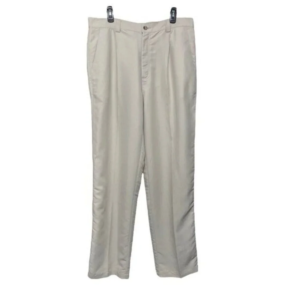 Adidas  x Sergio Garcia Mens Golf Pants Cotton Polyester Blend in‎ Beige Size 35